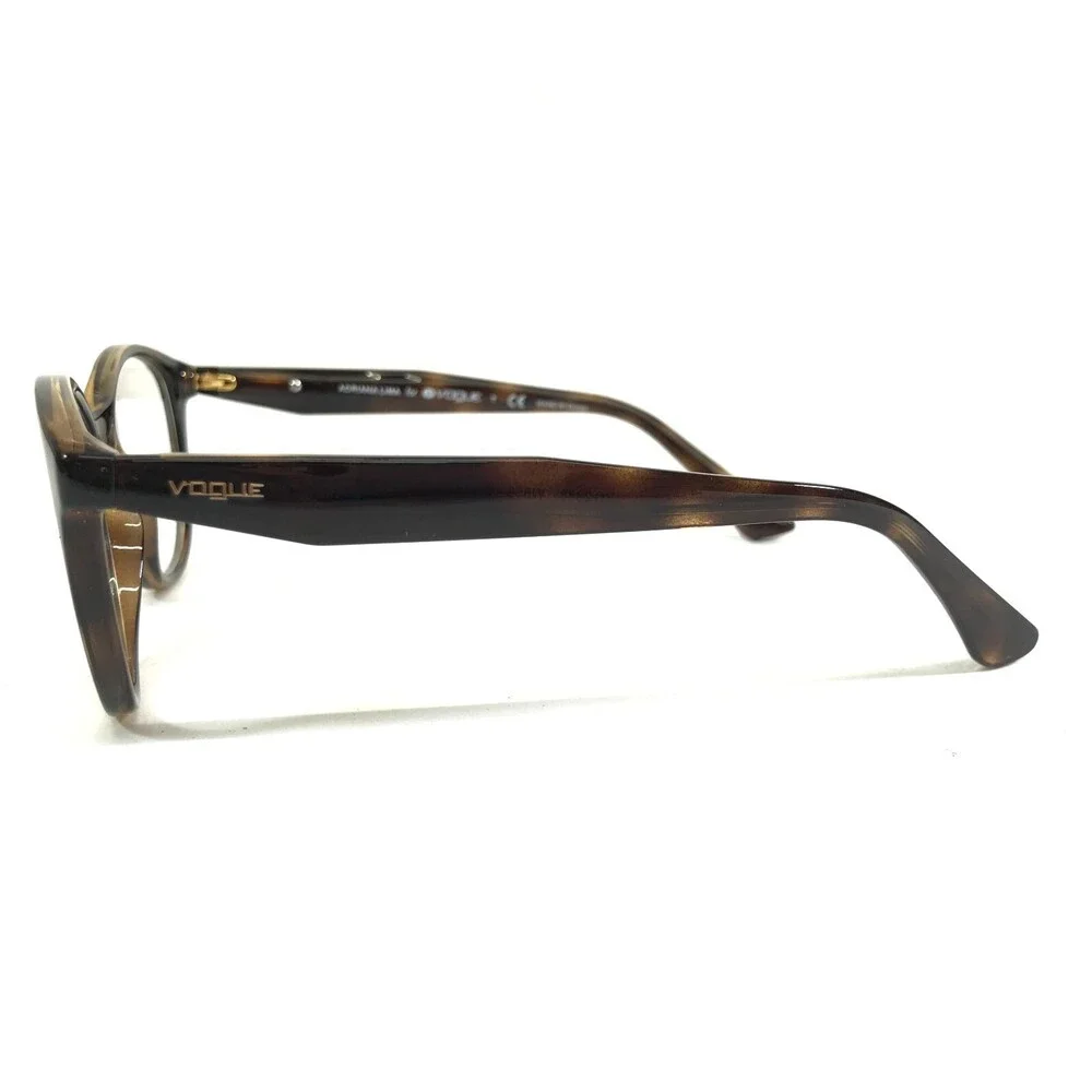 Vogue Eyeglasses Frames VO2988 W656 Brown Tortoise Round Adriana Lima 51-17-135